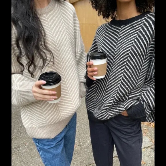 Oak and Fort Herringbone Sweater - Picture 1 of 3